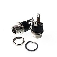 10pcs DC053A Power Socket 5.5-2.1MM 5.5-2.5MM DC Socket with Nuts