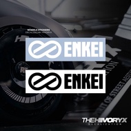「ENKEI」WHEELS SERIES CAR DECAL AUTOMOTIVE DIE-CUT VINYL STICKER – HIVORYX