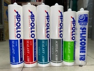 Apollo silicone sealant types A175, A300, A500, A600, 112 Glass