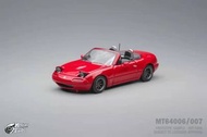 Peako 1:64合金模型。MX-5 1代NA，Eunos Roadster改装版Miata 。第二批預售中，Red紅色，MicroTurbo聯名推出。前大燈可開關，附送舌頭一條