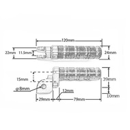 Motorcycle Front Foot Pegs Adjustable Footrest For Honda CBR1000RR 600RR CBR500R CBR600F RVF750R