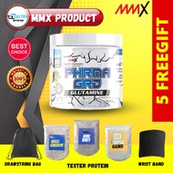 MMX GLUTAMINE 80 SERVINGS - FREE GIFT WRIST BAND, DRAWSTRING BAG, TESTER PROTEIN KING WHEY, MASS KIN