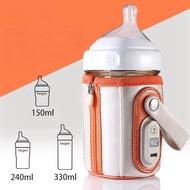 Hegen Portable Bottle Warmer, Baby Milk Heat Keeper with LCD Display, USB Warmer Bottle for Car Trav