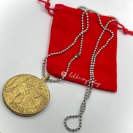 Peso Sagrado Pendant Medallion Necklace Lucky Charm