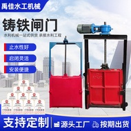 Yujia Large Cast Iron Gate Corrosion-Resistant Wear-Resistant Channel Gate Complete Spec