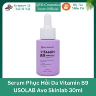 (Genuine) USOLAB Avo Skinlab Vitamin B9 Skinlab Skin Restoration, Moisturizing, Anti-Aging Serum 30m