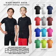 COOL DRIFIT SPORTS T-SHIRT FOR CHILDREN 7-13 YEARS OLD