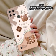 HP Latest Realme C21Y / C25Y Case - Leviora Case - Fashion Case Bear - Realme C21Y / C25Y Softcase -
