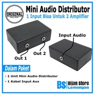 Fine Auido Distributor Mini Penggabung 2 Power Amplifier Jadi 1 Input