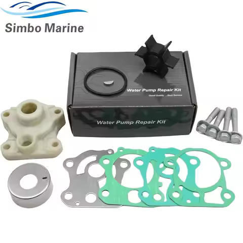 Water Pump Impeller Kit with housing For Yamaha 2-Stroke 50 60 70HP Outboard 6H3-W0078-A0 6H3-W0078-