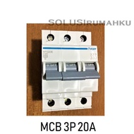 SALE MCB 3 PHASE HAGER 20A / SIKRING 3 PAS 20 AMPERE / MCB 3P 20 A