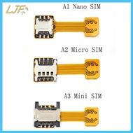 LJF Hybrid Dual Micro Nano SIM Card Adapter Converter Extension SD Slot Android MY
