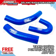 Samco Sport Radiator Hose Vario 125 150 PCX 150 PCX CBU ADV 150 Radiator Hose BLUE