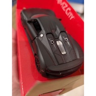 PORSCHE 918 SPYDER BLACK MATTE,RMZ CITY 1:34 DIECAST CAR COLLECTOR'S MODEL