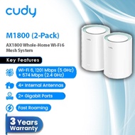 Cudy M1800 (2-Pack) | AX1800 Whole Home Mesh WiFi System