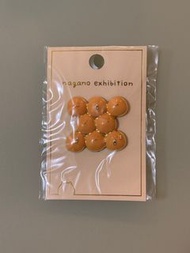 日本原價 可樂餅 Nagano Exhibition 金屬 扣針