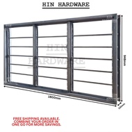 HIN [1 Unit Per Order]  Metal Window Frame 6D3L 7D3L 8D3L EG 0.8mm x 130mm x 42mm / Frame Nako