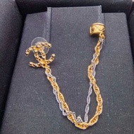 Chanel Earrings chanel耳環 香奈兒耳環 耳釘 F20P 經典logo chanel耳骨夾