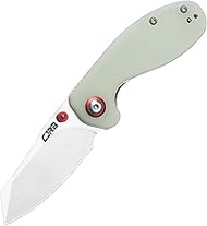 CJRB Folding Pocket Knife Maileah Tactical Knife with AR-RPM9 Powder Steel Balde and G10 Small Tacti