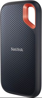 全新 SanDisk Extreme 2TB portable NVMe SSD, USB-C, up to 1050MB/s read &amp; 1000MB/s write speed, water &amp; dust-resistant, Black