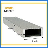 ✰ △ ❏ Aluminum Tubular / Square Tube 1mm x 1 inch x 2 inch