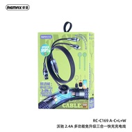 RC-C169 WOCHY PRO SERIES 2.4A 3in1 A-C+L+W MULTIFUNCTIONAL 1.2METER FAST CHARGING CABLE