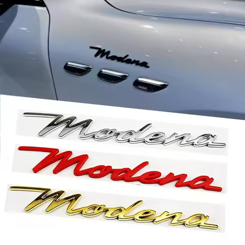 19x2.5cm Car Side Fender Body Stickers Letter Badge for Maserati ‌Levante Grecale GranTurismo ‌Ghibl