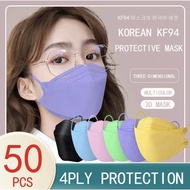 【ALL READY STOCK 】(50pcs)10 PCS/PACK KF94 Adult Face Mask KF94 4ply 4layers / Topeng Muka 四层口罩