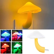 Mushroom Night Light with Dusk to Dawn Sensor Plug in Wall Lamp Cute Nightlight Energy Saving LED Se
