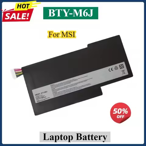 BTY-M6J Laptop Battery For MSI GF63 GS63 GF75 GS73 WF65 WF75 WP75 WS63 MS-17B4 17F1 17B3 16W1 16R3 1