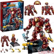 y68yk9v5gfLEGO/LEGO 76105 Superhero Anti-Hulk Armor MK44 Marvel Iron Man Assembled Building Block Toy