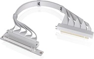 Thermaltake PCI-E 4.0 Dual 90 Degree Riser Cable 400mm Snow AC-077-CO6OTN-C1 CS9122