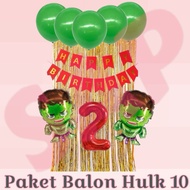 Hulk Balloon Pack 10