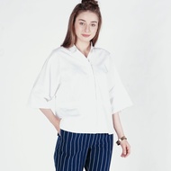 KEMEJA Ninety Degrees Women's Shirt Mavis White 22504D5WT