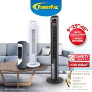 PowerPac Tower Fan, Table fan, Desk fan With Oscillation (PPTF10/PPTF290/PPTF460)