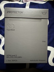 Protector 3D立體口罩 大碼 灰色 共59個 （一盒全新30個+一盒29個）可交換同色加大碼