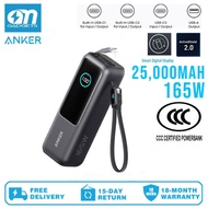 Anker A1695 3C certified (CCC)  Laptop Power Bank, 25,000mAh 165W Portable Charger with Triple 100W 