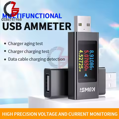 KWS-MX23 USB Tester DC 4-30V 0-12A Digital Voltmeter Amperimetro Power Meter Voltage Current Tester 