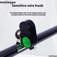 MOLIH Fishing Rod Alarm, Electric Alarm Sound Alert Function Fishing Bite Alarm, Portable LED Light 
