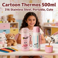 Cute Aquaflask Tumbler Thermos 316 Water Bottle Portable Kids Kids Thermos Tumbler保溫杯
