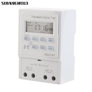 SIJIANGMOLD Digital Timer Switch, AC 220V 1W Power Programmable Timer, Smart Home KG316T 30A 1Min - 