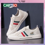 Crocodile Shoes, CarTeLo Men's and Women's Simple Plain Sneakers, Breathable Knitted Canvas Shoes