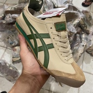 Sepatu Pria Wanita Onitsuka Tiger Premium Original Cream List Hijau