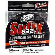 Sufix 832 Advanced 6Lbs 300Yds Superline Fishing Braided Line (Ghost)