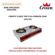 CROWN TABLE TOP GAS COOKER 2500 * TG / LPG AVAILABLE *INSTALLATION AVAILABLE*