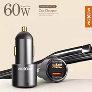 MOXOM Super car charger 60w dual port (QC 3.0 30W+30W) MX-VC22