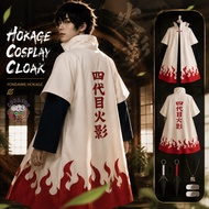 [Ready Stock]Naruto Fourth Hokage Minato Namikaze Cosplay Cloak, Yondaime Hokage Costume