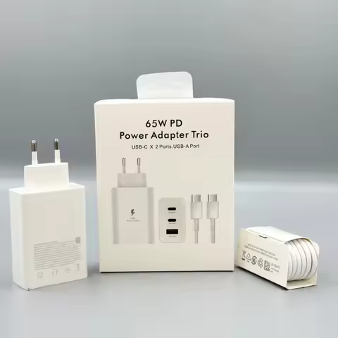 Original Samsung 65W Super Fast Charger EU Certified Adapter Compatible with Galaxy Z Fold 5 4 3 Fli