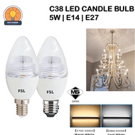 FSL C38 LED CANDLE BULB [5W] [E14/E27] [3000K | 6500K]