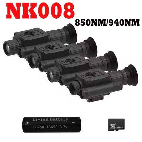 850NM/940NM Laser Night Vision Scope with Battrery & 32GB Card IR Monocular Infrared Optics Riflesco